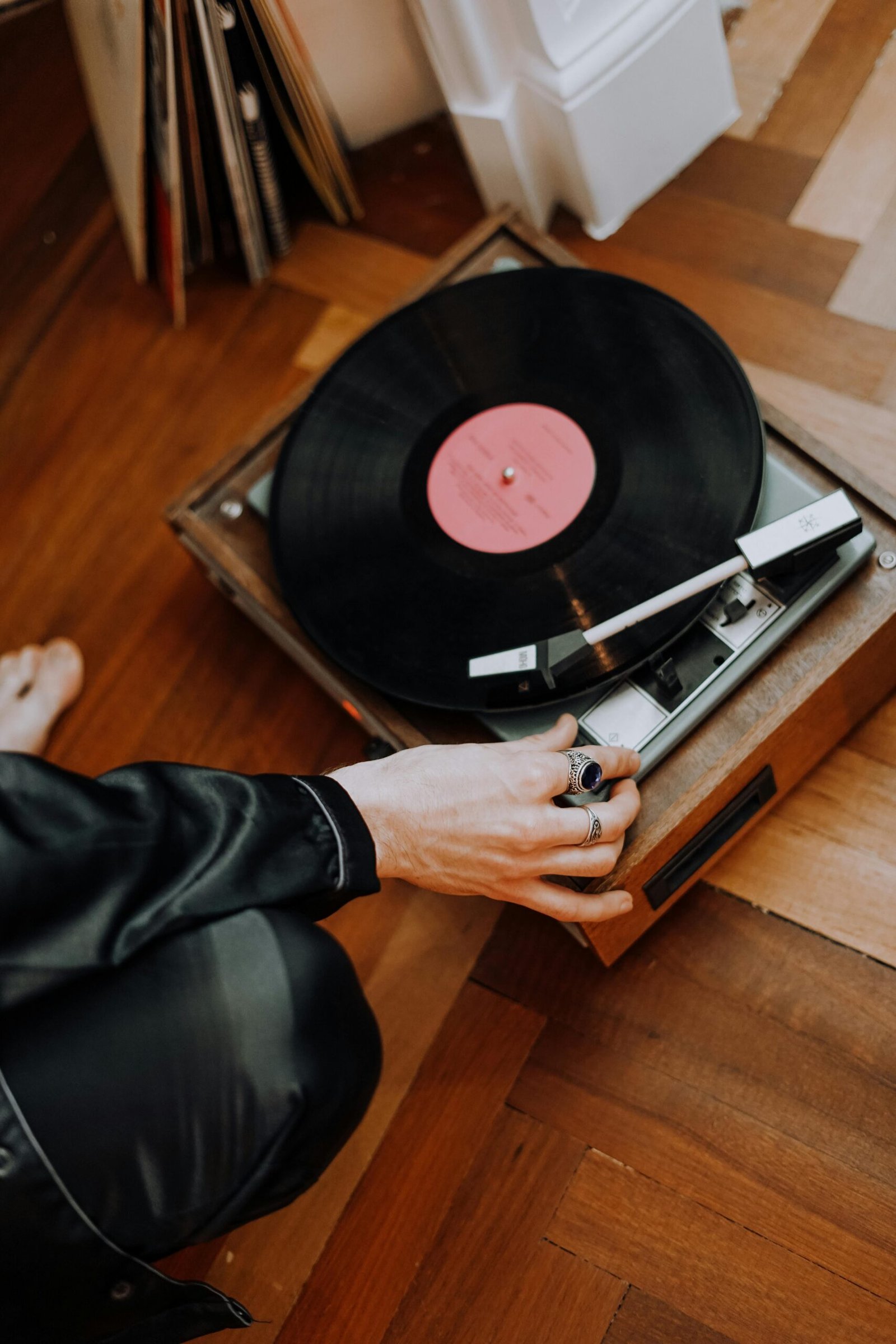 tocadiscos con vinilo