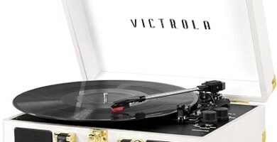 Victrola Tocadiscos de Maleta portátil Bluetooth Vintage blanco