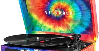 Victrola Tocadiscos de Maleta portátil Bluetooth Vintage desteñido