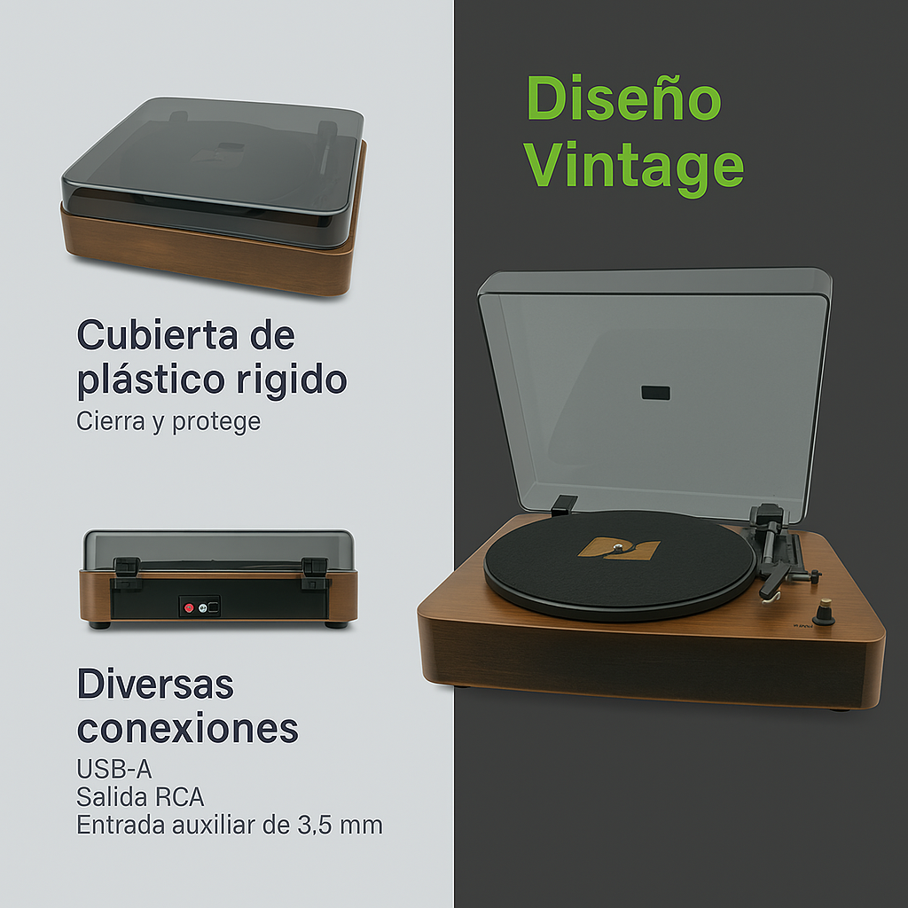 Muse MT-106 BT diseño vintage