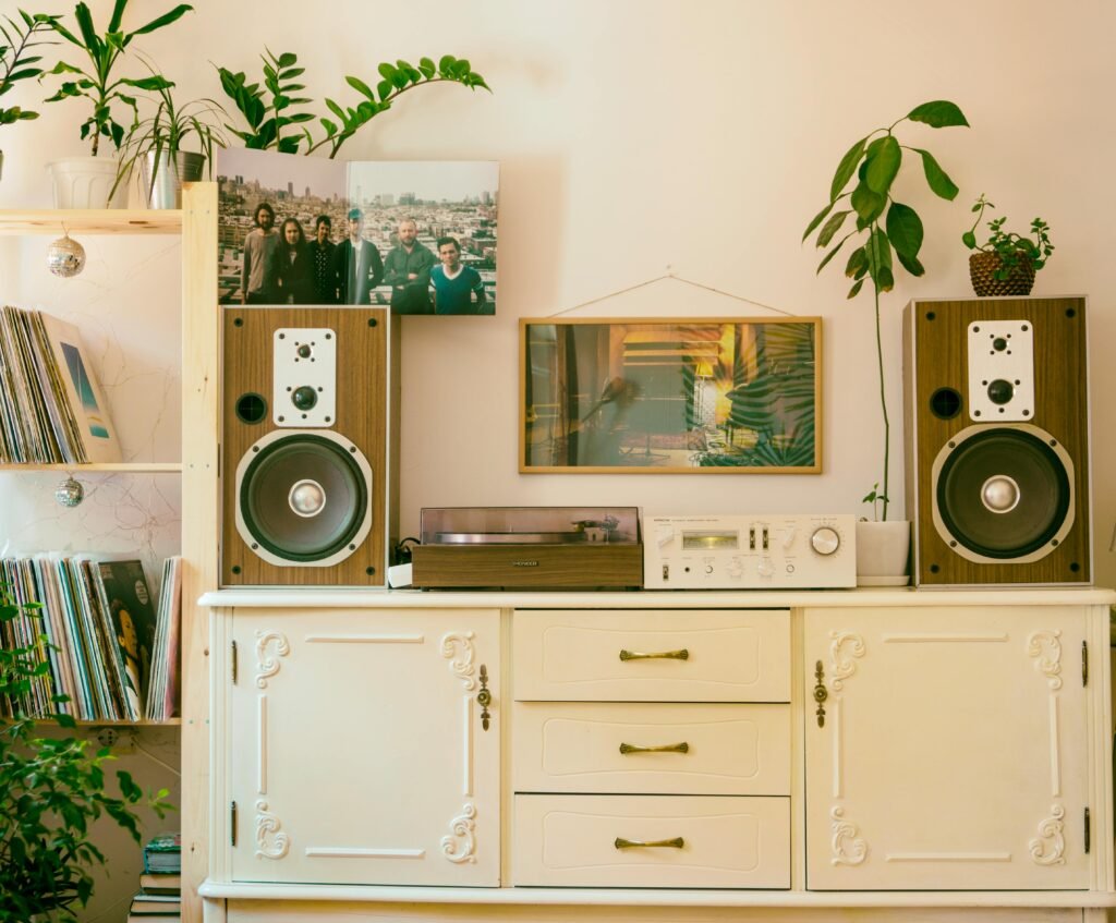 muebles accesorios para tocadiscos