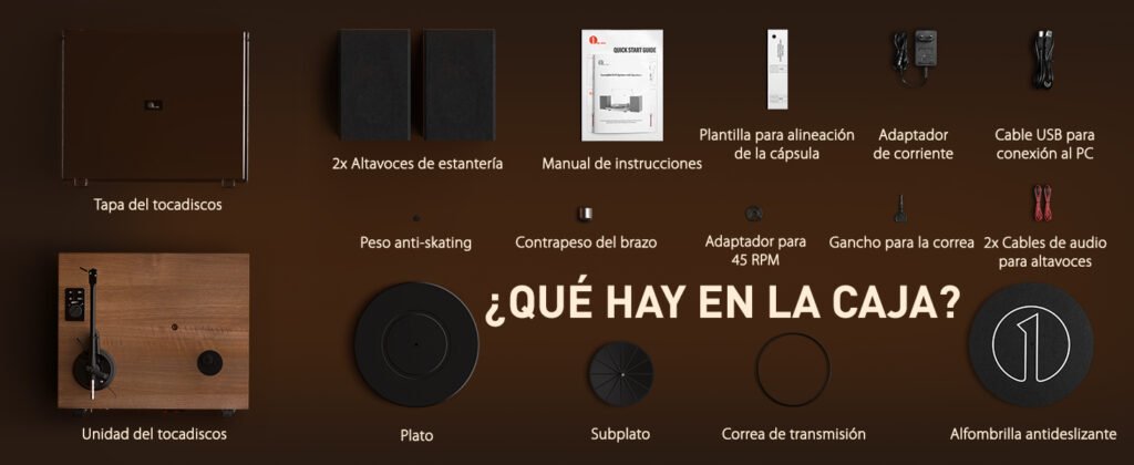 Partes 1 by One Bluetooth HiFi con altavoces (1byone H004)