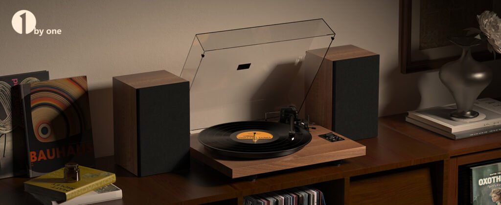 tocadiscos 1 by One Bluetooth HiFi con altavoces (1byone H004)