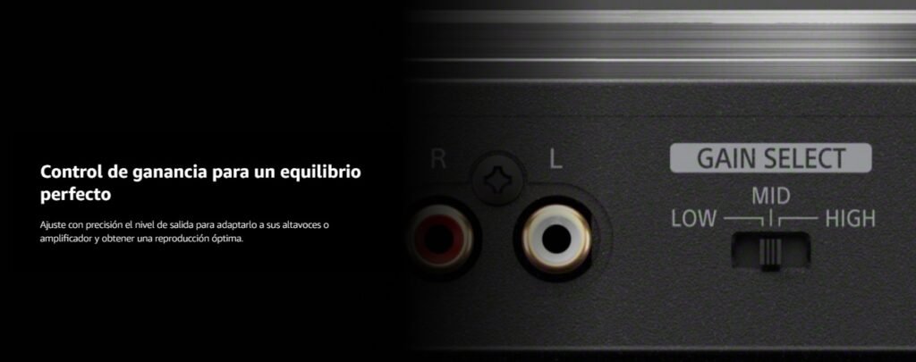 Sony PS-LX5BT ganancia